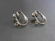 画像をギャラリービューアに読み込む, 【イヤリング パーツ 金具】 【銀古美】 約12x16mm 1セット【パーツ・アクセサリーパーツ・アクセサリー・金具・アクセサリー金具・ビーズパーツ・アクセサリーパーツ金具】