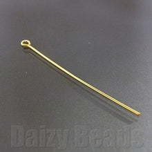 画像をギャラリービューアに読み込む, 【9ピン パーツ 金具】 【ゴールド】 約45mm 太さ約0.7mm 16本【パーツ・アクセサリーパーツ・アクセサリー・金具・アクセサリー金具・ビーズパーツ・アクセサリーパーツ金具】