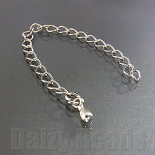 画像をギャラリービューアに読み込む, 【アジャスター パーツ 金具】 【銀古美】 長さ(約35mm) 金具(約3x6mm) 2本【パーツ・アクセサリーパーツ・アクセサリー・金具・アクセサリー金具・ビーズパーツ・アクセサリーパーツ金具】