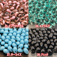画像をギャラリービューアに読み込む, チェコ ビーズ デザイン ティアードロップ ドロップ しずく 約4x6mm (約70個) ピアス イヤリング ブレスレット パーツ ハンドメイド 材料 素材
