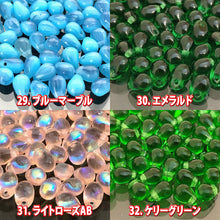 画像をギャラリービューアに読み込む, 4パック分おまとめセット チェコ ビーズ デザイン ティアードロップ ドロップ しずく 約4x6mm (約70個 x4パック) ピアス イヤリング ブレスレット パーツ ハンドメイド 材料 素材
