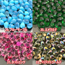 画像をギャラリービューアに読み込む, 2パック分おまとめセット チェコ ビーズ デザイン ティアードロップ ドロップ しずく 約4x6mm (約70個 x2パック) ピアス イヤリング ブレスレット パーツ ハンドメイド 材料 素材
