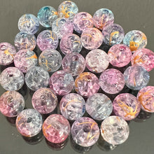 画像をギャラリービューアに読み込む, 【アクリルビーズ】 丸玉クラック 約8mm 約9g 穴径約2mm
