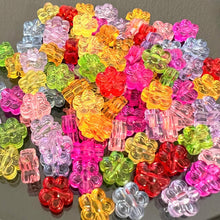 画像をギャラリービューアに読み込む, 【アクリルビーズ】 フラワー 約8x8x3.5mm 約13g 穴径約1.5mm
