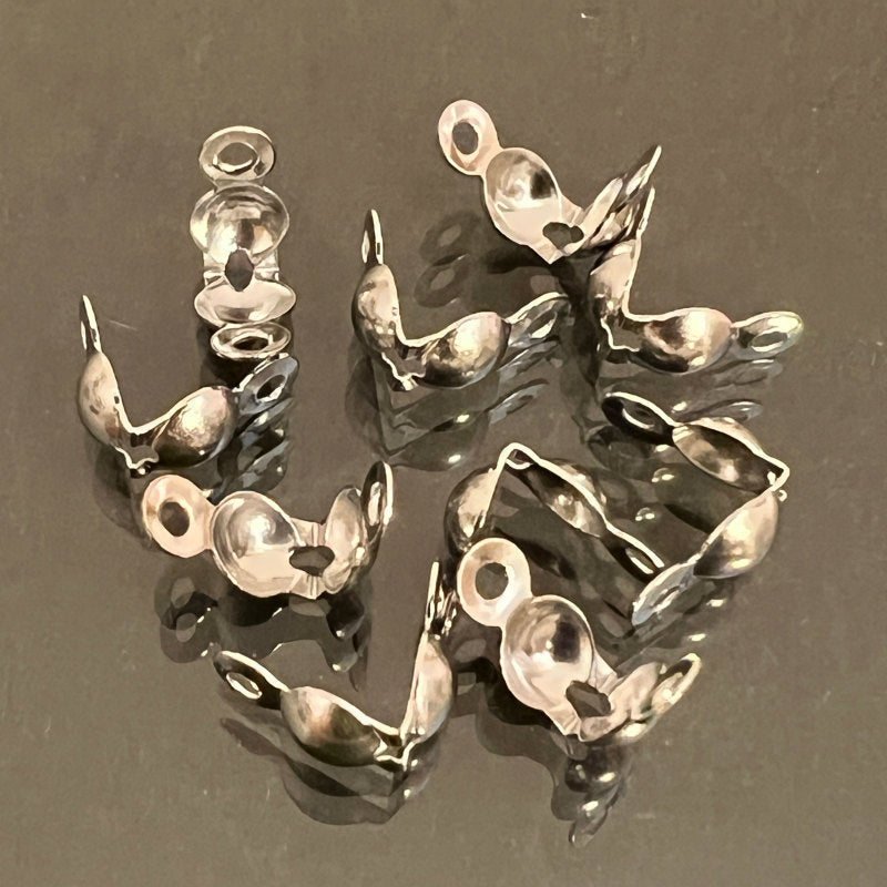 【ボールチップ ステンレス SUS304 パーツ 金具】 【カラー:ステンレス】 約8x4mm 約10個 アレルギー対応 金属アレルギー対応 ハンドメイドパーツ 手作り おすすめ