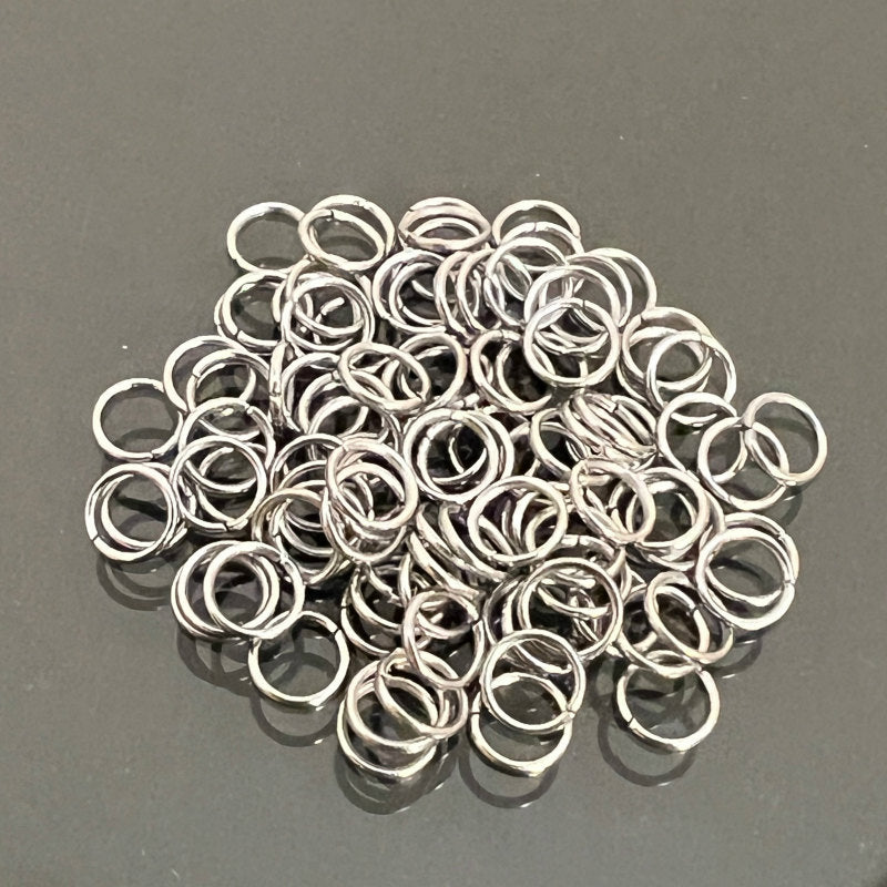 【丸カン ステンレス SUS304 パーツ 金具】 【カラー:ステンレス】 約4x0.5mm 約90個 アレルギー対応 金属アレルギー対応 ハンドメイドパーツ 手作り おすすめ