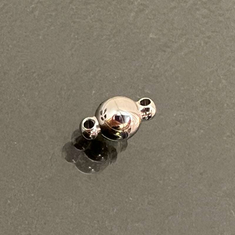 【マグネットクラスプ ステンレス SUS304 パーツ 金具】 【カラー:ステンレス】 約10x6mm 1個 アレルギー対応 金属アレルギー対応 ハンドメイドパーツ 手作り おすすめ