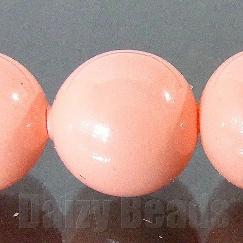 【Daizyクリスタル ビーズ パール #5810】 5mm 【ピンクコーラル】 25ヶ