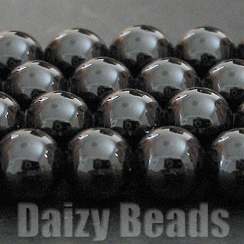 【天然石　パワーストーン　ビーズ】【ブラックオニキス(天然/染め)】 丸玉　約4mm　１連（約38-40cm）