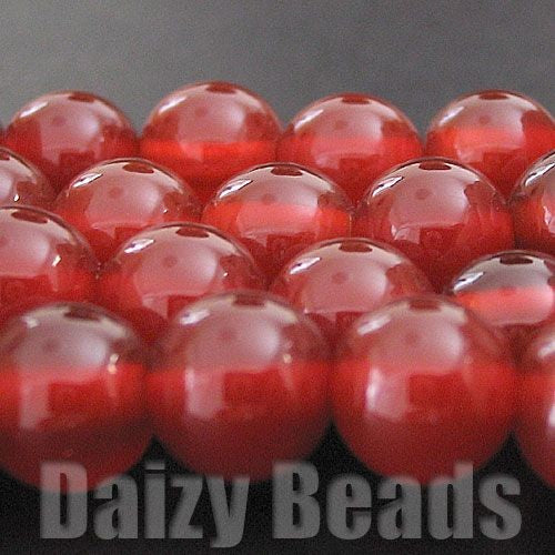 【天然石　パワーストーン　ビーズ】【カーネリアン(天然/染め)】　丸玉　約6mm　１連（約38-40cm）