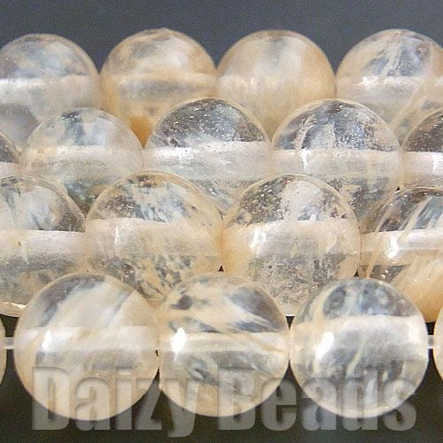 【シャンパンクオーツ(人工)】 丸玉 約6mm １連（約38-40cm）【パワーストーン・天然石・ビーズ・天然石ビーズ・パワーストーンビーズ・パワ－スト－ン・パワ-スト-ン】
