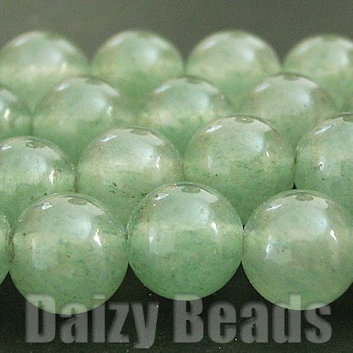 【天然石　パワーストーン　ビーズ】【グリーンアベンチュリン (天然)】　丸玉　約6mm　１連（約38-40cm）