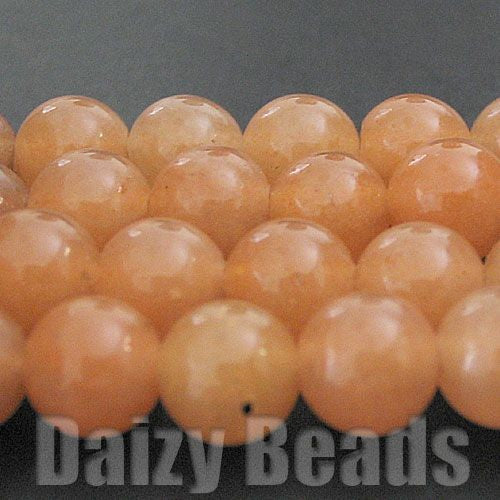 【天然石　パワーストーン　ビーズ】【レッドアベンチュリン(天然)】　丸玉　約6mm １連（約38-40cm）