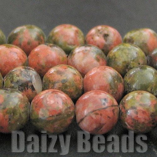 【ユナカイト(天然)】 丸玉 4mm １連（約38-40cm）【パワーストーン・天然石・ビーズ・天然石ビーズ・パワーストーンビーズ・パワ－スト－ン・パワ-スト-ン】