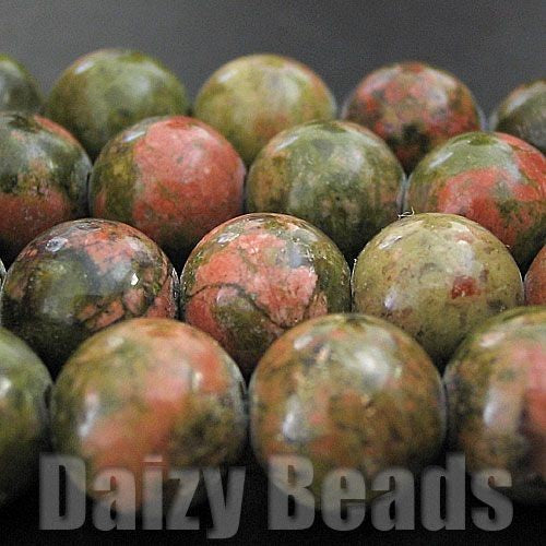【ユナカイト(天然)】 丸玉 約8mm １連（約38-40cm）【パワーストーン・天然石・ビーズ・天然石ビーズ・パワーストーンビーズ・パワ－スト－ン・パワ-スト-ン】