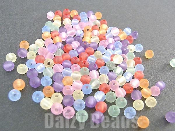 プンテック球体型のビーズ4個 プンテック球体型のビーズ4個 ビーズ 『丸ビーズ DX 4mm 4』