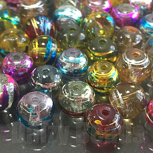 【はんぱガラスビーズ】　和風丸玉ミックス 約8mm （約40g）【はんぱ・ビーズ・はんぱビーズ・ガラス・ミックス】