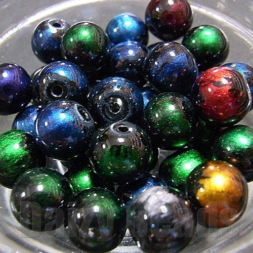 【はんぱガラスビーズ】　和風丸玉ミックス 約8mm （約25g）【はんぱ・ビーズ・はんぱビーズ・ガラス・ミックス】