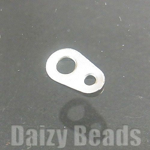 【ダルマカン パーツ 金具】 【ロジウムシルバー】 約6.5x4mm 約20個 Bグレード