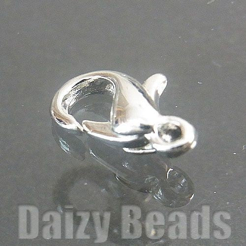 【カニカン パーツ 金具】 【ロジウムシルバー】 約6x10mm 6個