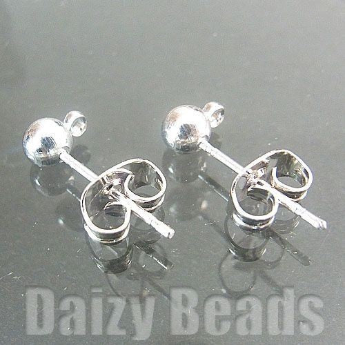 【ピアス パーツ 金具】 【ロジウムシルバー】 約16x4mm 太さ約0.8mm 1セット