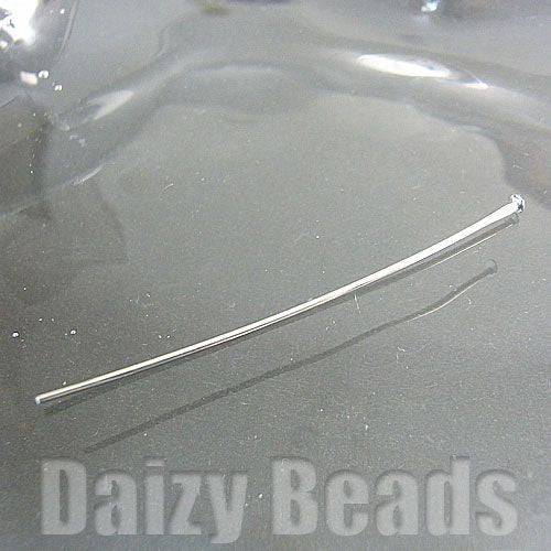 【Tピン パーツ 金具】 【銀古美】 約45mm 太さ約0.7mm 16本