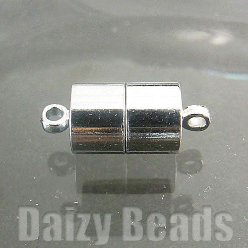 【マグネットクラスプ パーツ 金具】 【銀古美】 約7x17mm 1セット