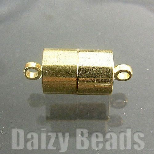 【マグネットクラスプ パーツ 金具】 【ゴールド】 約7x17mm 1セット