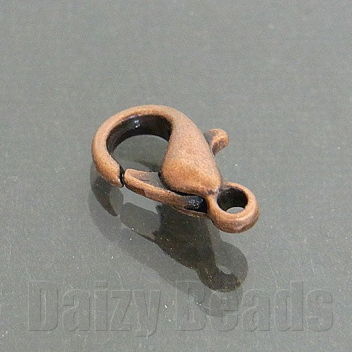 【カニカン パーツ 金具】 【銅古美】 約6x10mm 6個