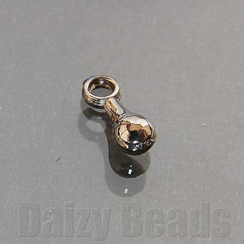 【アジャスター金具 パーツ 金具】 【ガンメタル】 約2.5x7mm 約20個