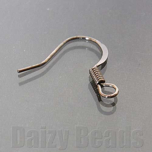 【ピアス パーツ 金具】 【ガンメタル】 約15x18mm  6個